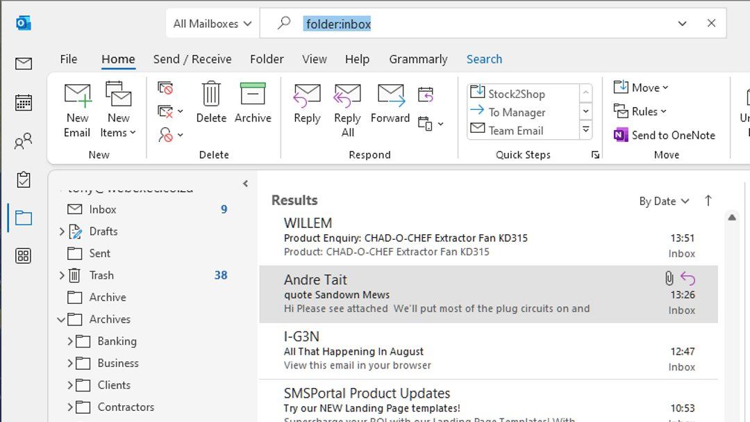 Unified Folders in Outlook for Windows 2021
